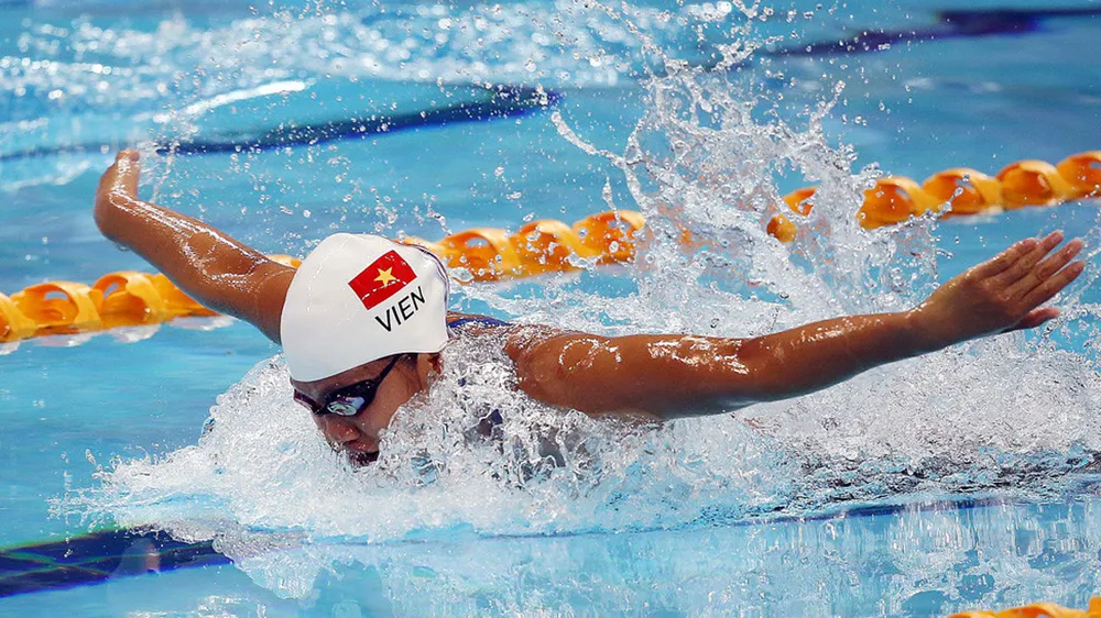  Kình ngư Nguyễn Thị Ánh Viên hứng chịu một áp lực không nhỏ. Ảnh: Nhật Anh