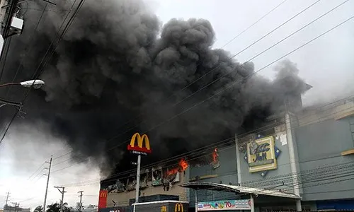 Hiện trường vụ hỏa hoạn. Ảnh: MB