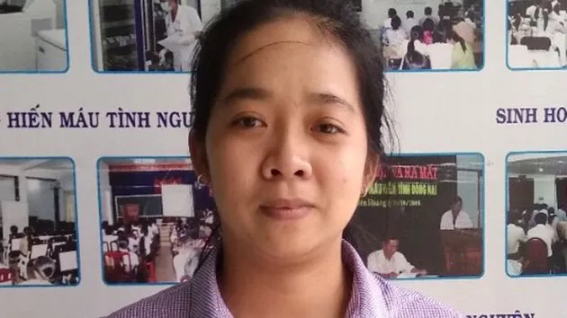 Đỗ Thị Hồng Bích đã vượt hàng trăm cây số hiến máu cứu người