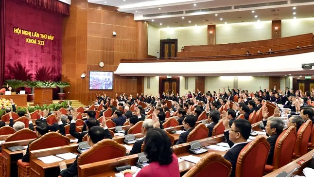 Bầu bổ sung hai đồng chí Trần Cẩm Tú và Trần Thanh Mẫn vào Ủy viên Ban Bí thư khóa XII