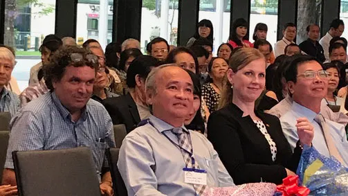 Các đại biểu tham dự lễ kỷ niệm. Ảnh: VOH