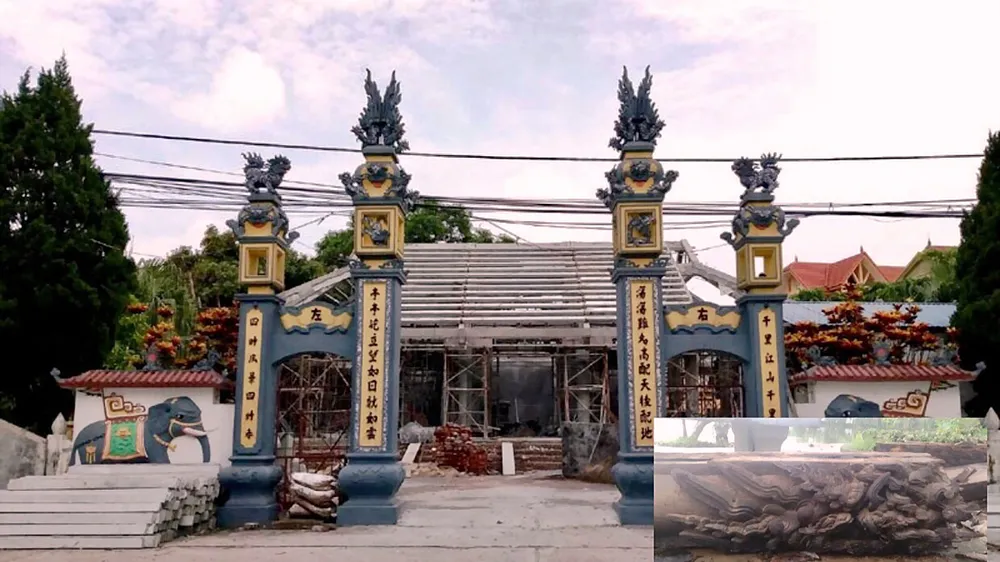 Ngôi đình cổ 300 tuổi với những mảng chạm, đầu kê tinh xảo đã bị thay thế bởi  công trình bê tông cốt thép