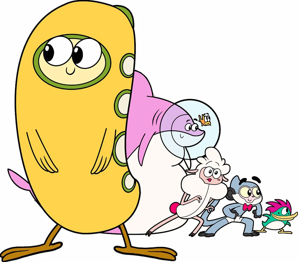 Các nhân vật chính của Monta trong dải ngân hà kỳ cục