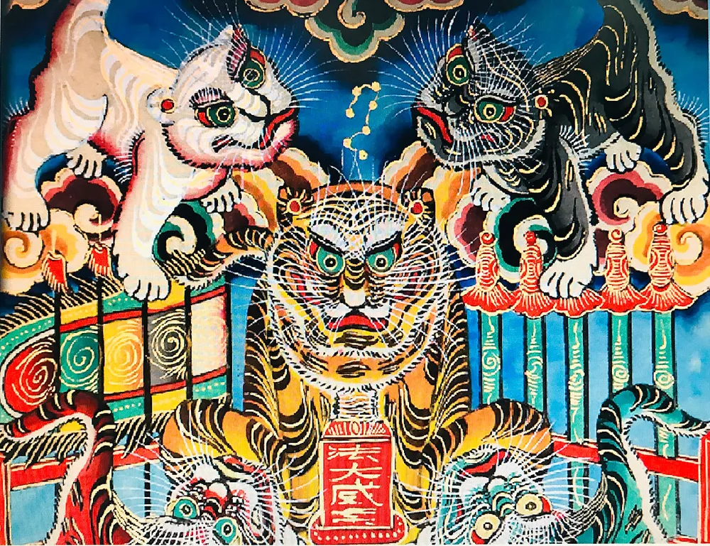 Một tác phẩm tranh Hàng Trống nổi tiếng