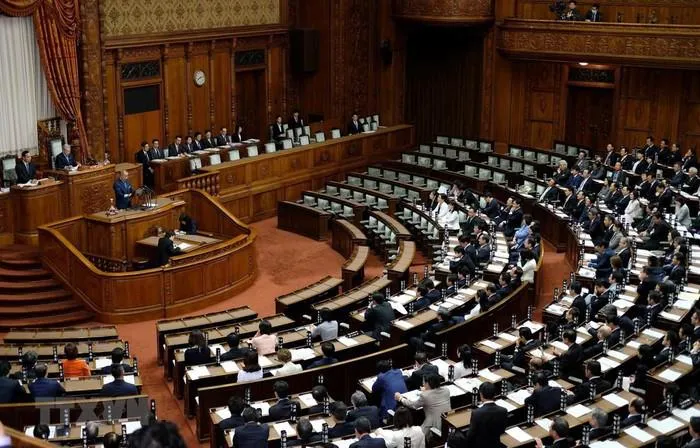 Toàn cảnh cuộc họp Thượng viện Nhật Bản tại Tokyo. Nguồn: TTXVN