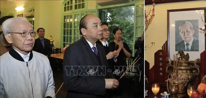 Thủ tướng dâng hương, tưởng nhớ các đồng chí lãnh đạo tiền bối của Đảng, Nhà nước ảnh 1