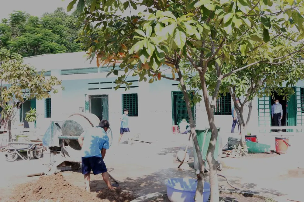 Cơ sở xã hội Nhị Xuân cải tạo, sửa sang phòng ốc để có thêm chỗ  tiếp nhận người nghiện không nơi cư trú ổn định  từ các quận huyện chuyển tới