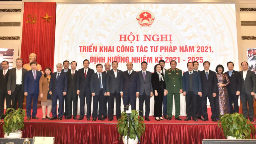 Thủ tướng Nguyễn Xuân Phúc và các đại biểu dự Hội nghị. Ảnh: VGP