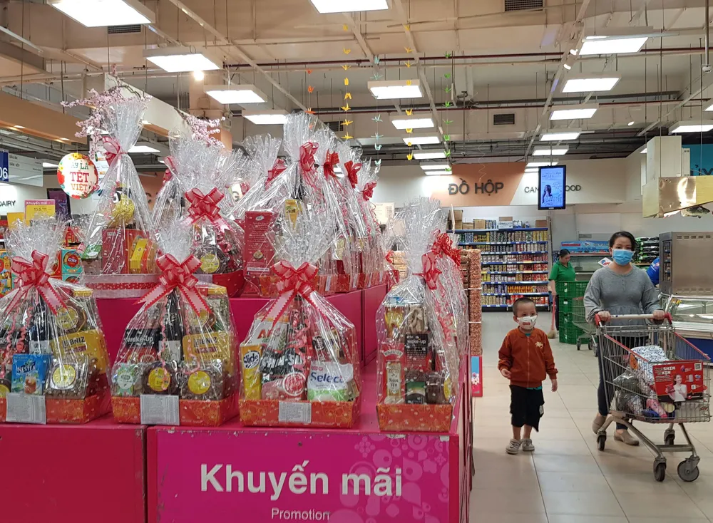 Giỏ quà Tết tại siêu thị Co.opmart
