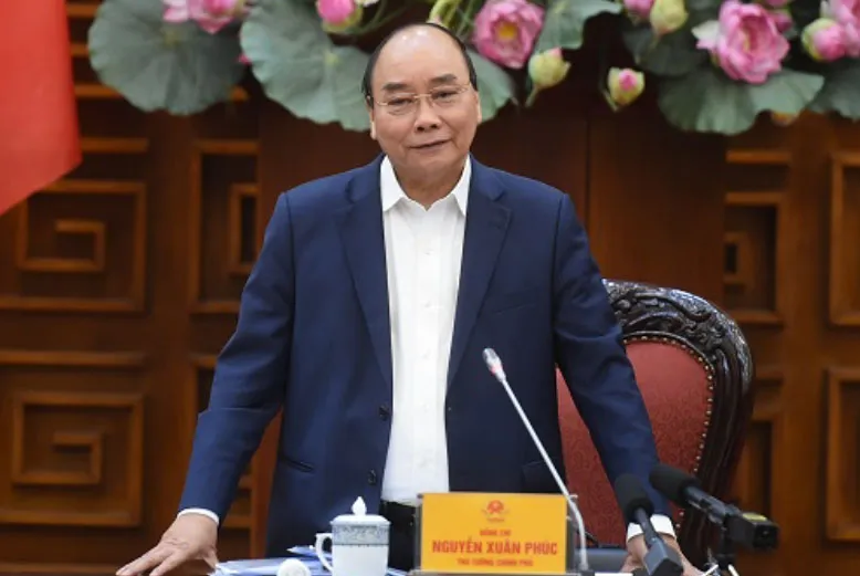 Thủ tướng Nguyễn Xuân Phúc phát biểu tại cuộc họp. Ảnh: VGP