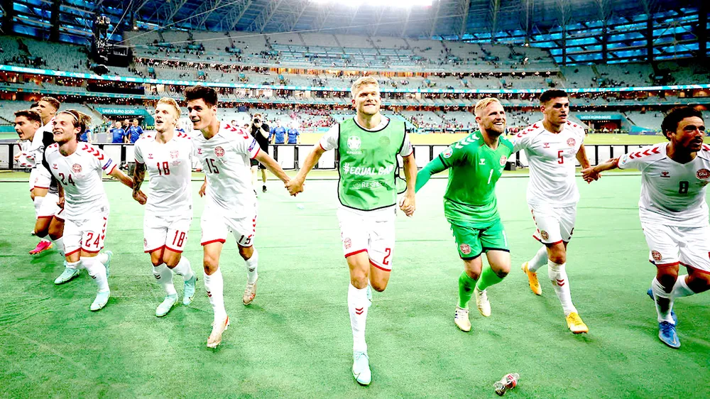 Các cầu thủ Đan Mạch đã tạo nên câu chuyện đầy cảm xúc ở vòng tứ kết