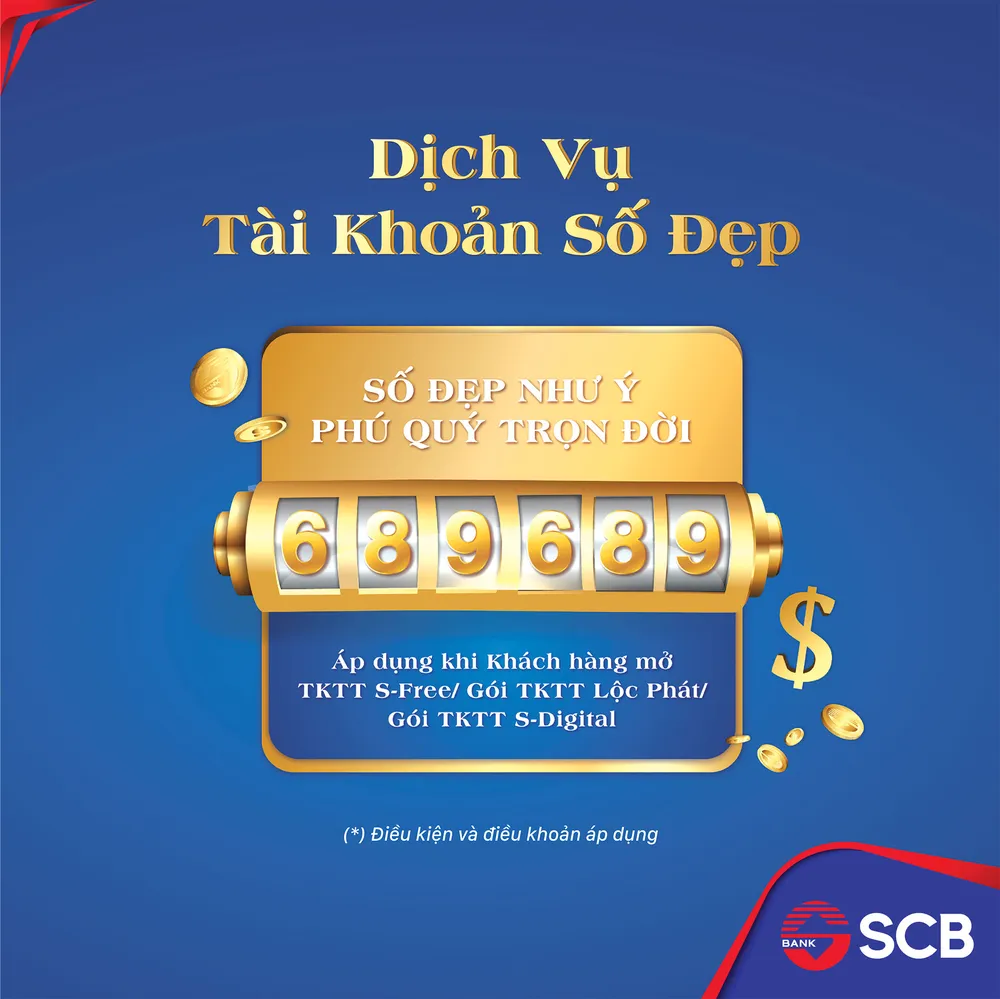 SCB triển khai dịch vụ Tài khoản Số đẹp