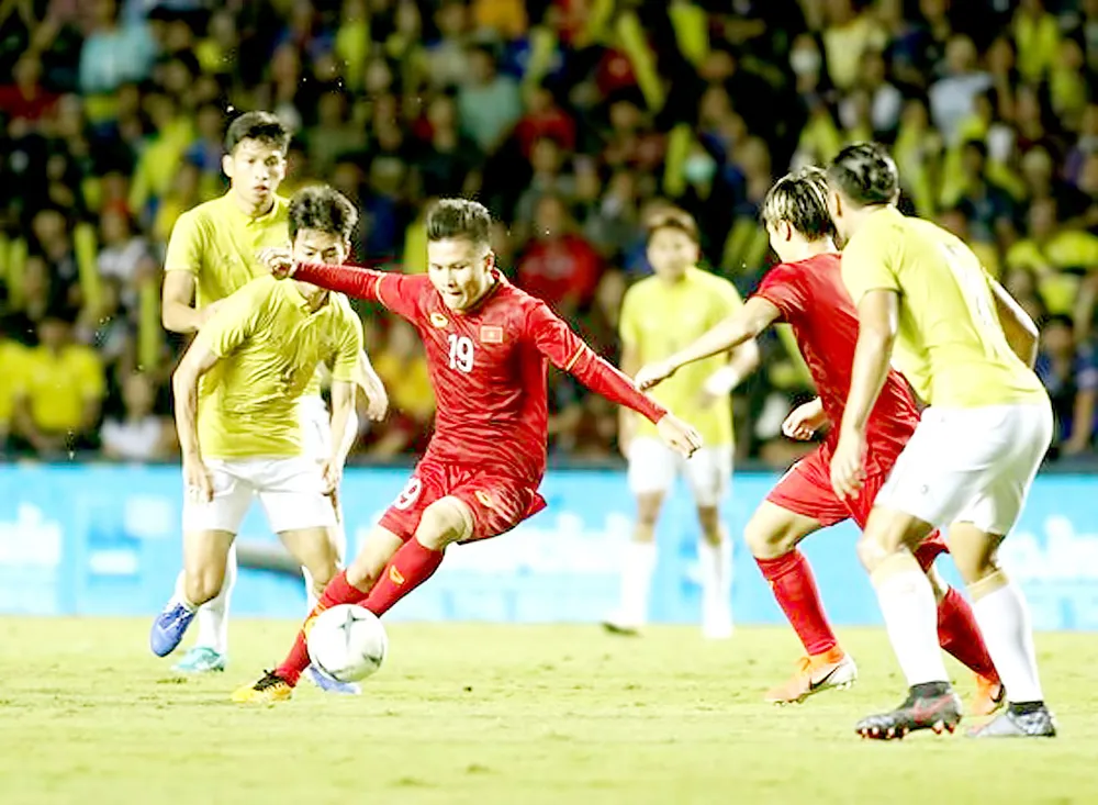 Đội tuyển Việt Nam dưới triều đại của HLV Park Hang-seo đã trở thành đối thủ đáng gờm của Thái Lan. Ảnh: DŨNG PHƯƠNG