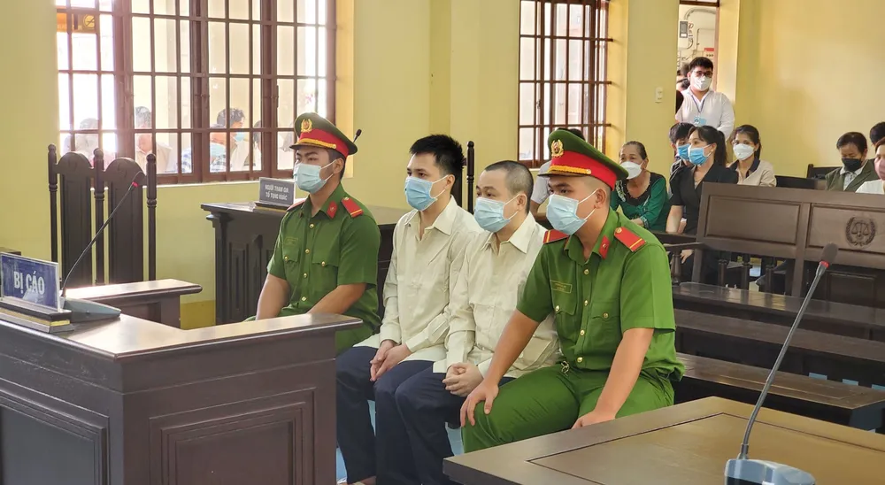 Các bị cáo tại tòa