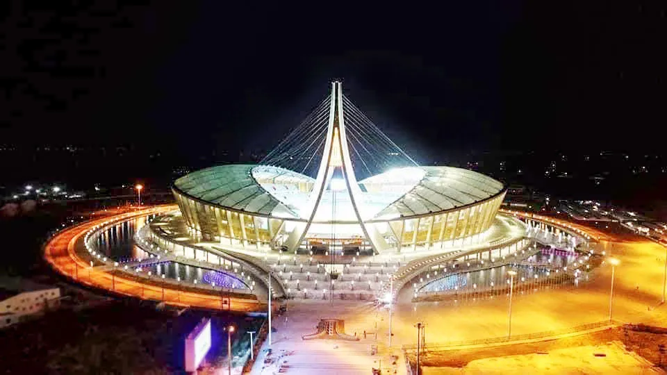 Sân vận động quốc gia Morodok Techo (Campuchia), nơi sẽ diễn ra Lễ khai mạc SEA Games 32. Ảnh: P.MINH