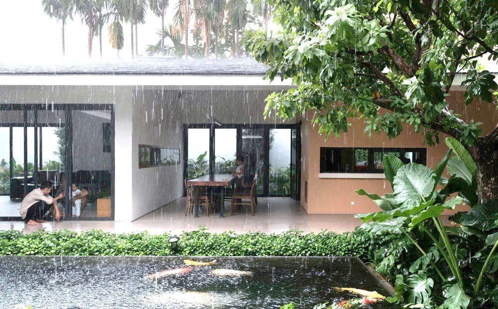 Điểm nhấn của ngôi nhà là hướng đến sự kết nối và gần gũi thiên nhiên. Ảnh: TAA Design Điểm nhấn của ngôi nhà là hướng đến sự kết nối và gần gũi thiên nhiên. Ảnh: TAA Design