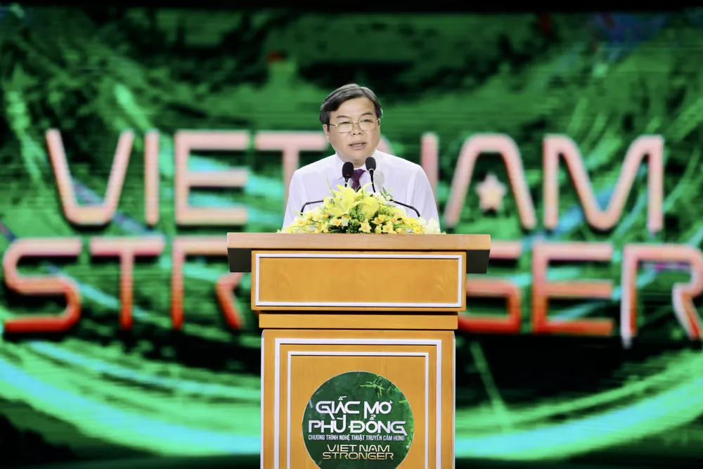 Nhà báo Tăng Hữu Phong, Tổng Biên tập Báo Sài Gòn Giải Phóng mong muốn Viet Nam Stronger mùa đầu tiên sẽ được lan tỏa một cách mạnh mẽ, mang nguồn hỗ trợ cần thiết đến với học sinh khó khăn