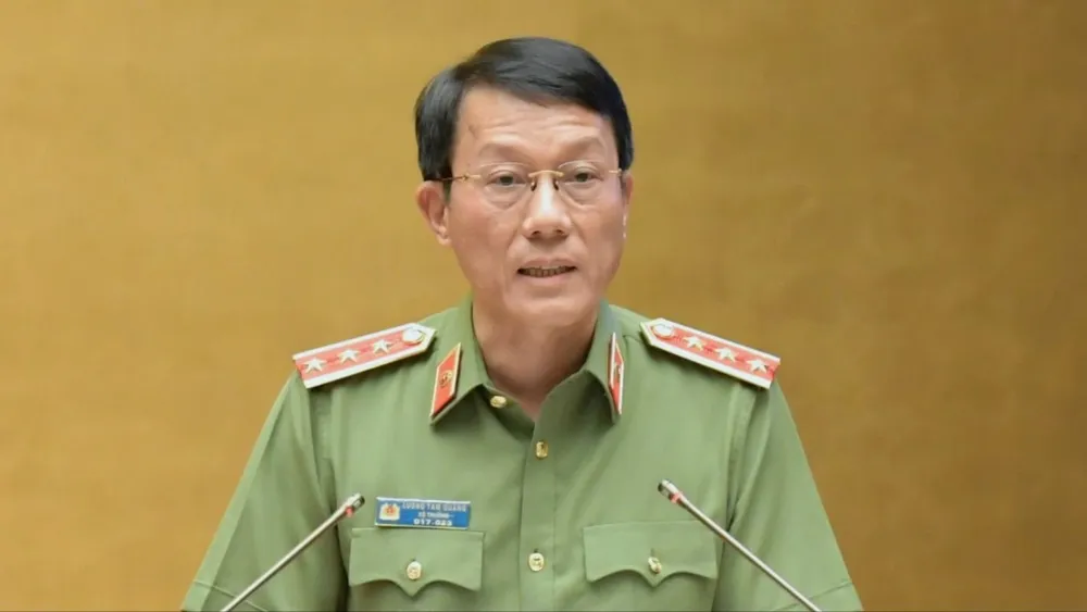 Bộ trưởng Bộ Công an Lương Tam Quang. Ảnh: QUANG PHÚC 