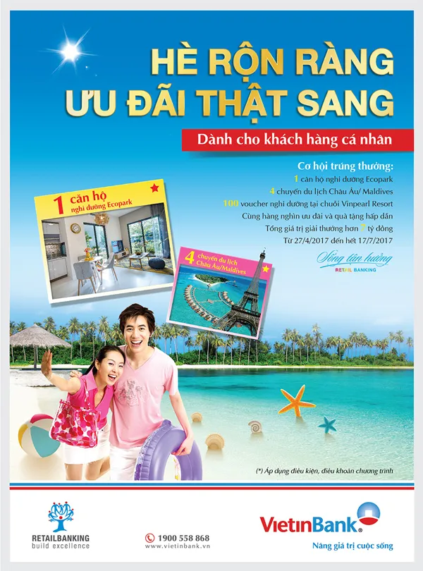 Trúng căn hộ Ecopark và du lịch nghỉ dưỡng miễn phí cùng VietinBank ảnh 1
