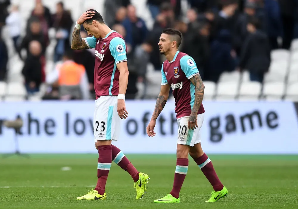 West Ham đã có mùa giải không thành công