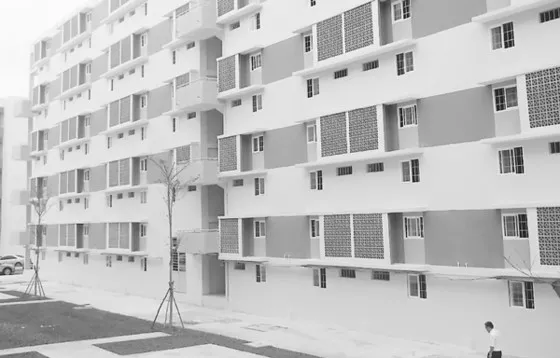 Vay mua nhà ở xã hội giữ nguyên lãi suất 4,8%/năm. Trong ảnh:  Khu nhà ở xã hội tại phường Định Hòa (tỉnh Bình Dương)