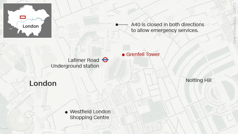 Cháy tòa nhà 27 tầng ở Anh, đã 6 người chết, 74 người bị thương ảnh 2