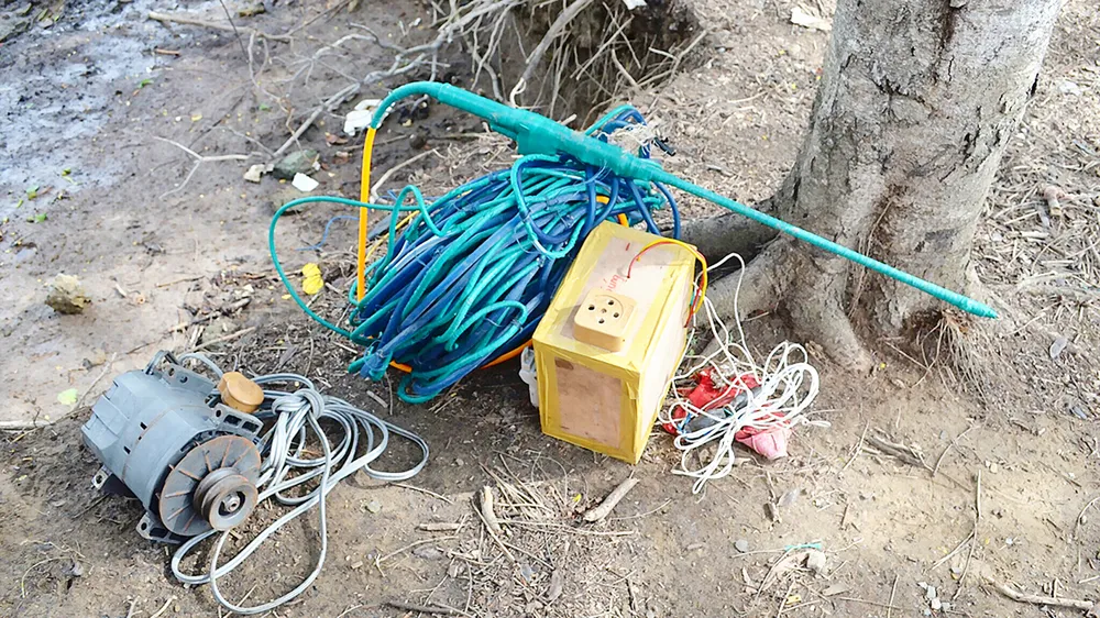 Tang vật thu giữ từ tàu cá vi phạm