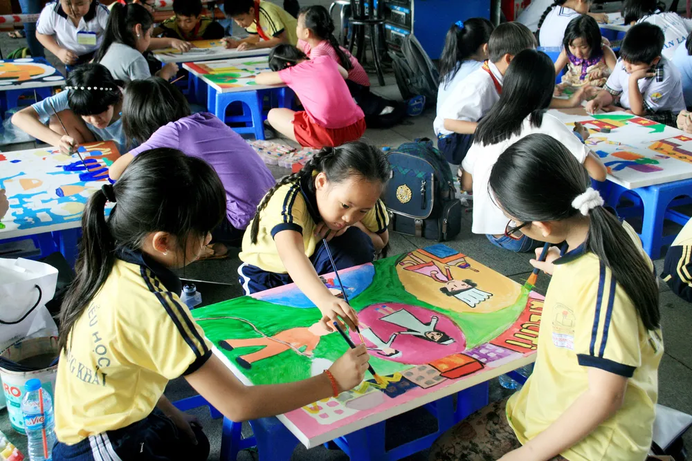 Nét vẽ xanh nuôi dưỡng tâm hồn mỹ thuật trẻ thơ ảnh 1