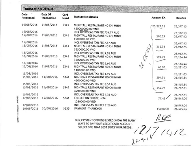 Vụ du khách Australia quẹt thẻ mất 700 triệu đồng: Bắt giám đốc nhà hàng NightFall ảnh 1