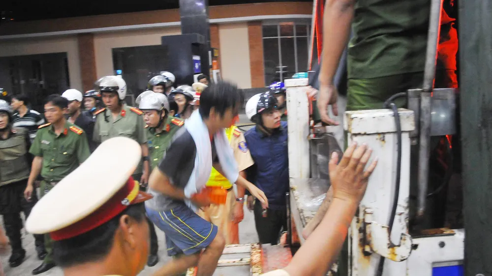 Các học viên tham gia gây rối ngày 7-11-2016 tại Cơ sở Điều trị nghiện ma túy tỉnh Đồng Nai  ​