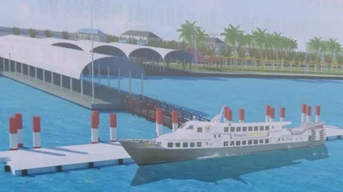 Phối cảnh dự án bến cảng cao tốc Trần Đề- Côn Đảo