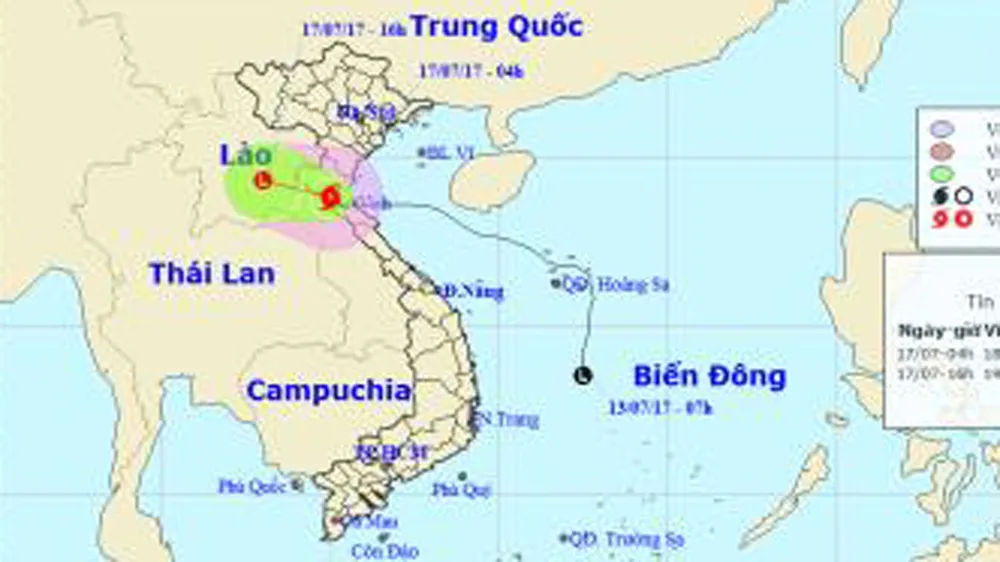 Bão số 2 đi sâu vào đất liền, suy yếu dần thành áp thấp nhiệt đới ở khu vực Trung Lào ảnh 1