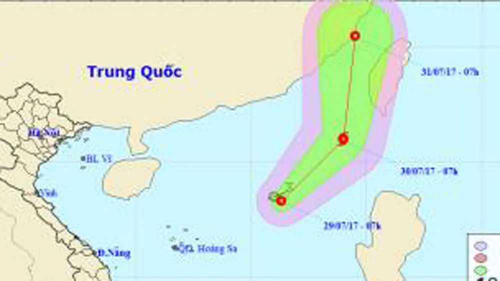 Áp thấp nhiệt đới có khả năng mạnh lên thành bão  ảnh 1