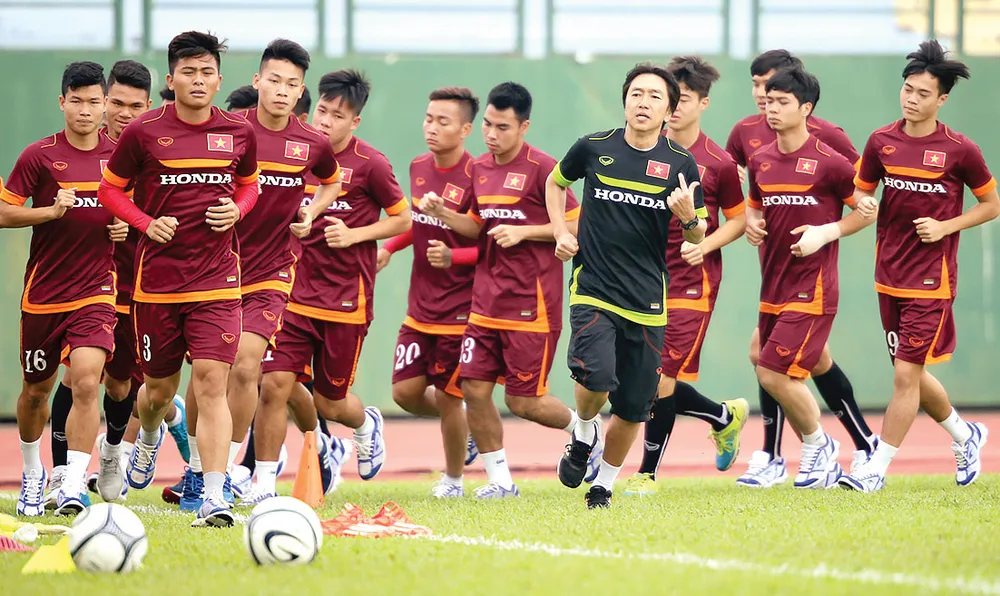 Dưới thời HLV Miura, bóng đá Việt Nam đã tạo được những dấu ấn đáng nể ở sân chơi châu lục. Ảnh: HOÀNG MINH