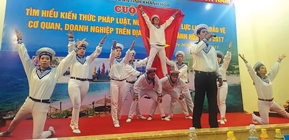 Phần thi của Đội Công ty Cổ phần Dệt may Nha Trang