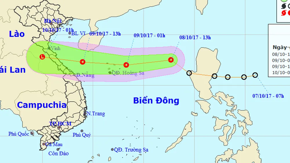 Áp thấp nhiệt đới tiếp tục mạnh thêm, Trung bộ mưa rất to  ảnh 1