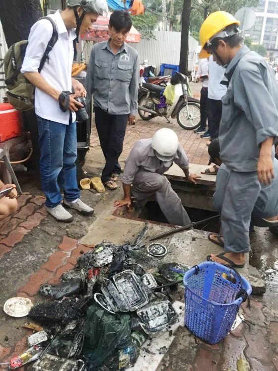 Máy bơm “khủng” đường Nguyễn Hữu Cảnh tạm thời ngưng hoạt động ảnh 2