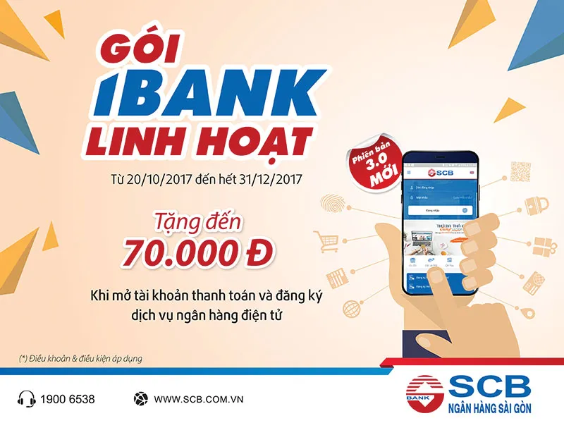 Tiện lợi hơn - ưu đãi hơn khi  sử dụng trọn gói sản phẩm của SCB