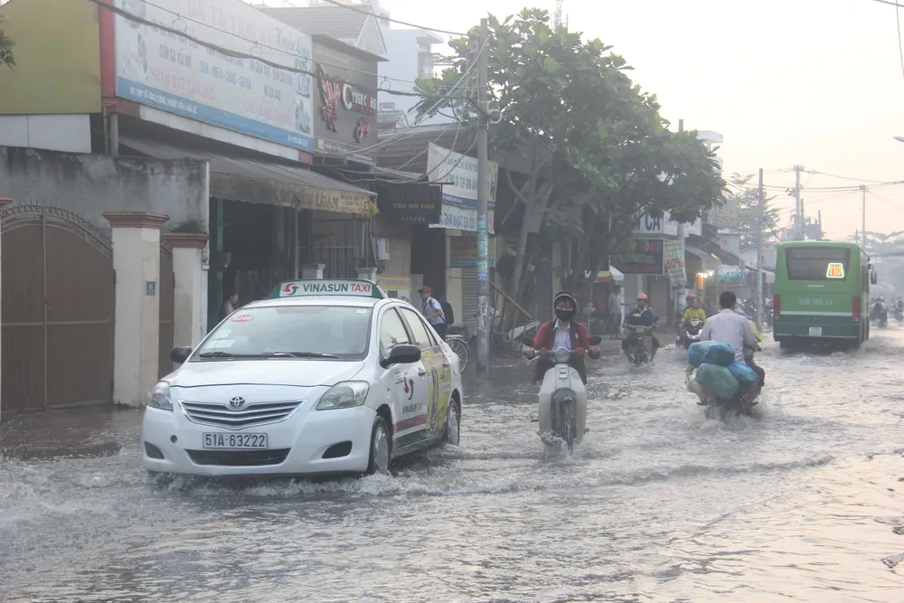 TPHCM: Người dân khổ sở vì triều cường vượt báo động 3  ảnh 11
