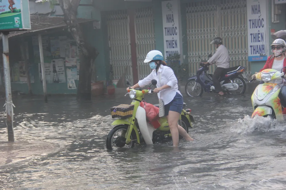 TPHCM: Người dân khổ sở vì triều cường vượt báo động 3  ảnh 10