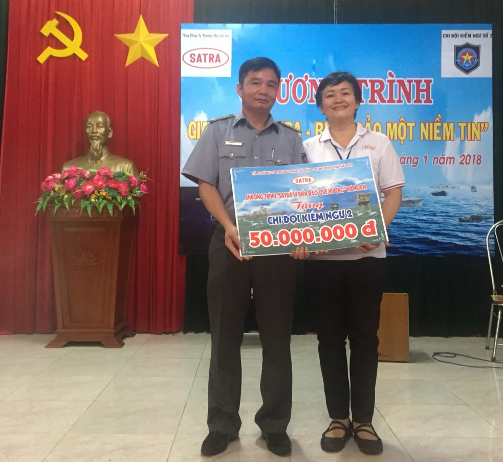 Tổng công ty thương mại Sài gòn (SATRA) giao lưu với Chị đội Kiểm ngư số 2 tại TP Vũng Tàu ảnh 1