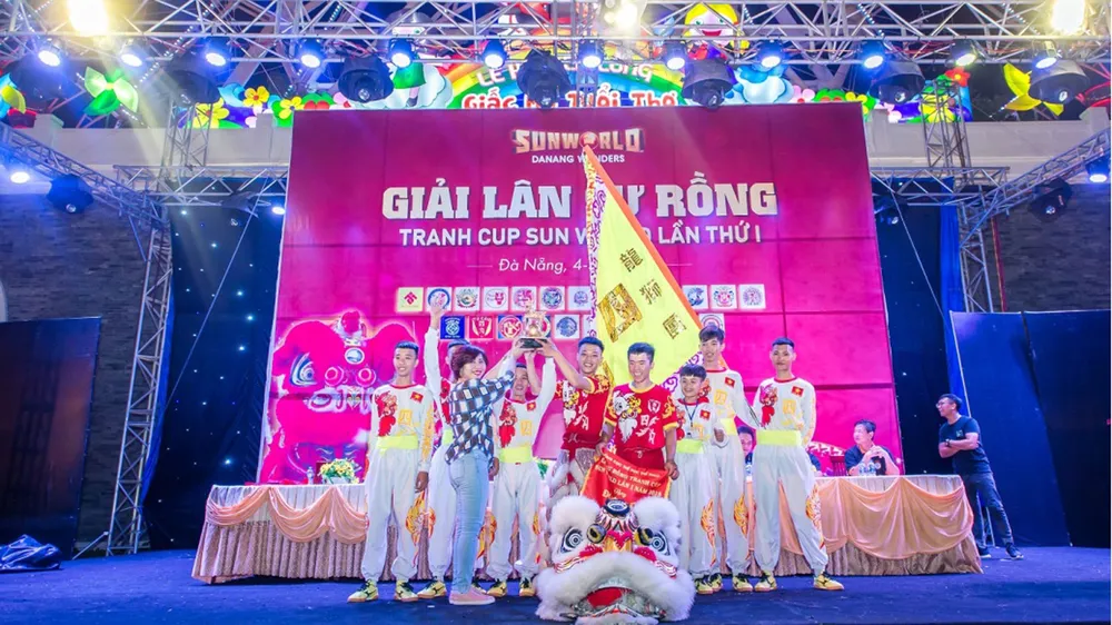 Mãn nhãn những màn trình diễn lân sư rồng tại Sun World Danang Wonders ảnh 7