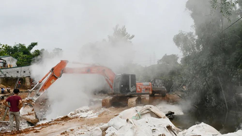 Khắc phục hậu quả sự cố vỡ đập bãi thải tại Bảo Thắng, Lào Cai ảnh 2