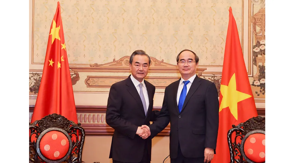 Lãnh đạo TPHCM tiếp Bộ trưởng Bộ Ngoại giao Trung Quốc