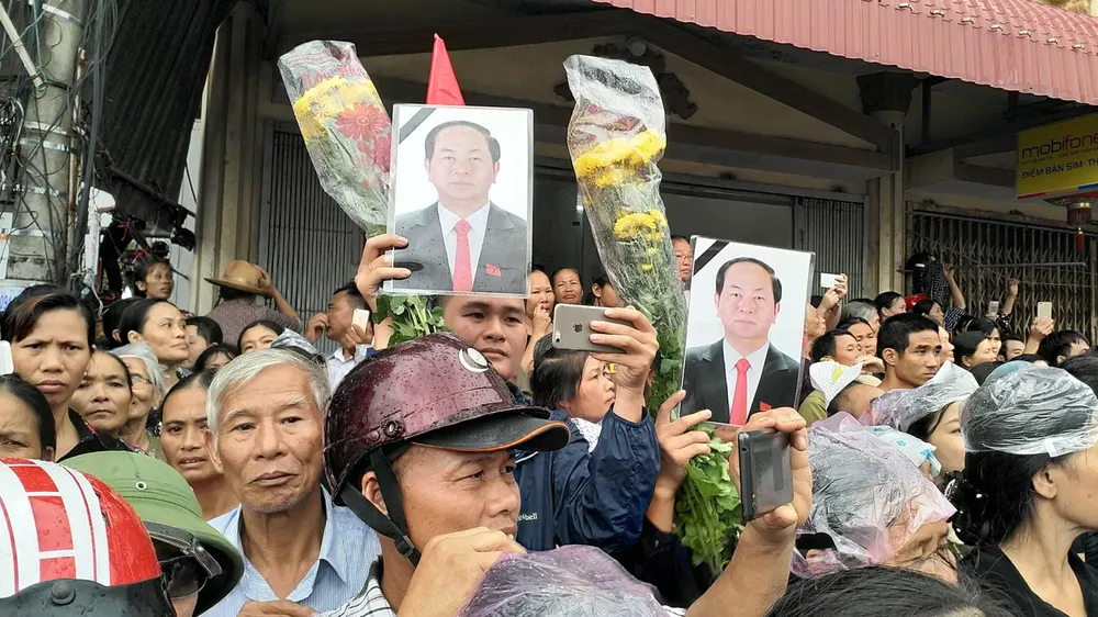 Lễ an táng Chủ tịch nước Trần Đại Quang tại quê nhà  ảnh 46