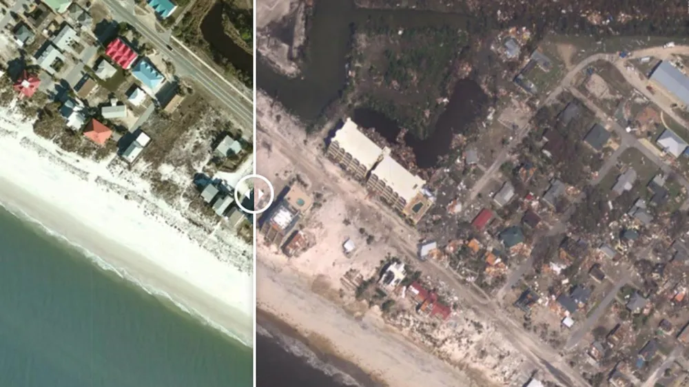 17 người chết, một căn cứ quân sự bị san bằng, cả thị trấn bị xóa sổ do siêu bão Michael ảnh 2