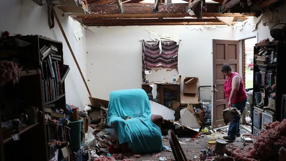 17 người chết, một căn cứ quân sự bị san bằng, cả thị trấn bị xóa sổ do siêu bão Michael ảnh 33