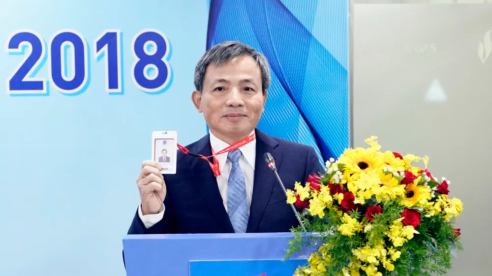 Ông Nguyễn Sinh Khang phát biểu trước đại hội đồng cổ đông PV GAS