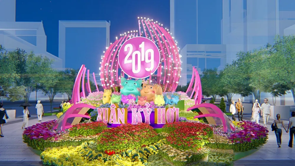 Đường hoa Nguyễn Huệ Tết Kỷ Hợi 2019: Đậm chất văn hóa Việt