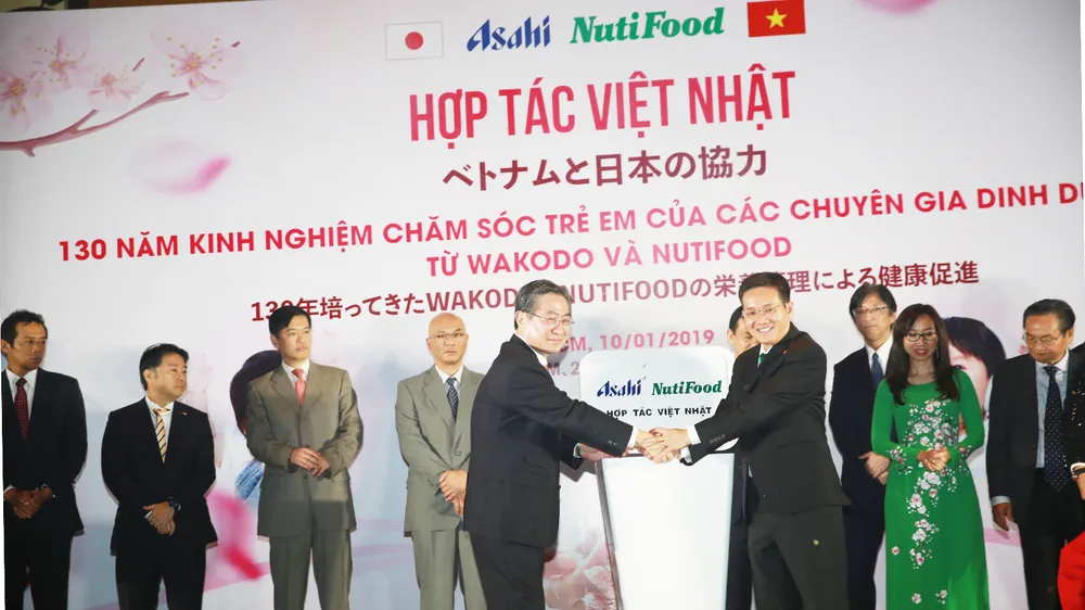 Công bố liên doanh giữa NutiFood với Tập đoàn Asahi của Nhật Bản 